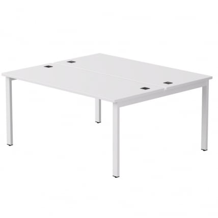 Бенч-система на 2 места на металлокаркасе, опоры 90 гр Еверпроф ЕВО 254С018 Белый (1580) / Everprof EVO 254S018_0