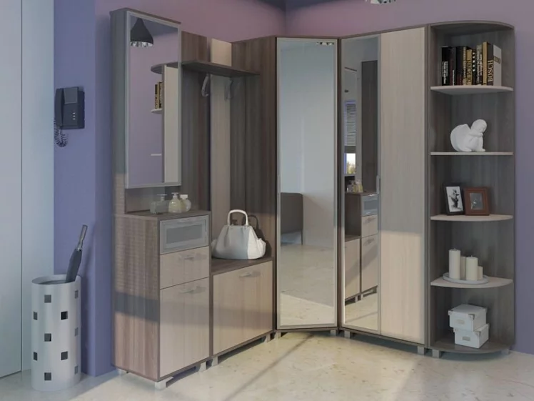 Прихожая ВЕСТ Комлпект № 3_Ясень шимо темн/ясень шимо св / WEST_0