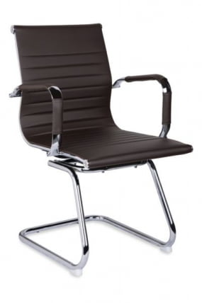 Кресло для посетителей CЛГ-620 ЛКСХ-C Бровн / CLG-620 LXH-C Brown_0
