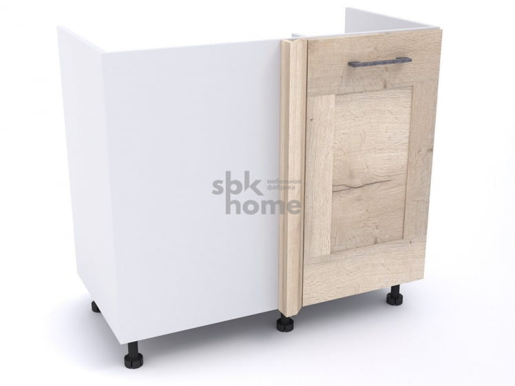 Стол под мойку угловой СМУ-100 правый, Дублин (900*470*820) Дуб галифакс белый, 21615_0