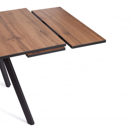 Стол ВИГО ЛДСП/ХПЛ/металл, 120 кс 80 кс 30 х 30 х 75 см, Дуб Вотан/черный / VIGO ЛДСП/HPL/металл, x x_7