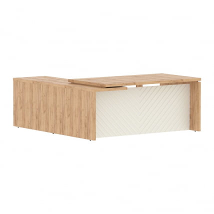 Стол руководителя правый Торр ЛУКС ТЛCТ 1820 Р Дуб Бофорд Латте / Torr LUX TLCT R_0