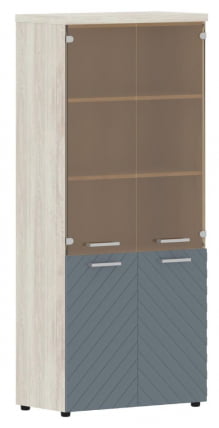 Шкаф комбинированный с топом Торр ЛУКС ТЛХC 85.2 Сосна Эдмонд Серо-голубой / Torr LUX TLHC_0