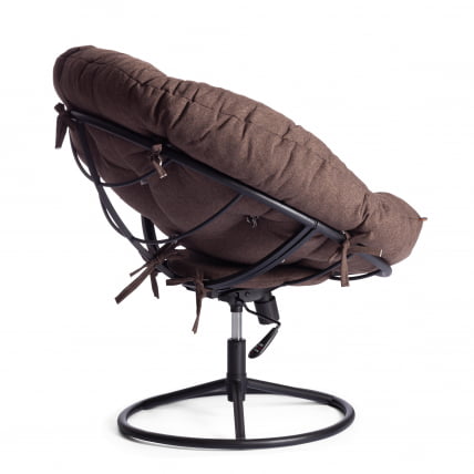 Кресло CЛОУДЕ ХОМЕ рогожка/металл, 97х98х90-96см, коричневый, 3М7-147 / CLOUDE HOME_3