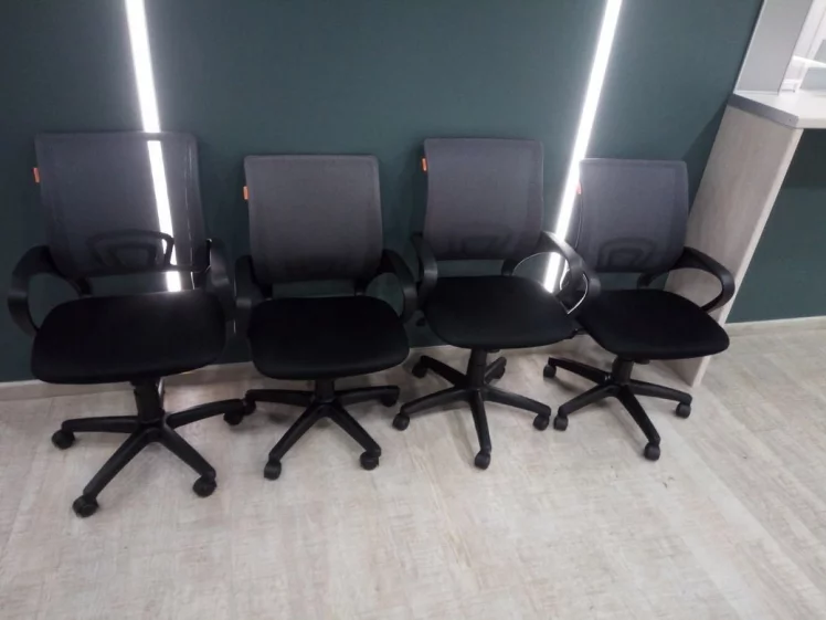 Кресло оператора CХАИРМАН 696 Черный пластик (блаcк) серый / CHAIRMAN (black)_6