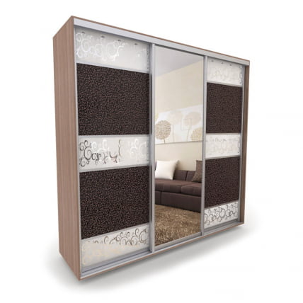 Шкаф-купе 3-х дверный Акцент-Лайн КС 1800х600 Ясень шимо тёмный_0