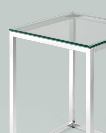 Журнальный стол ТАУН 40кс40 Серебро / 40x40_5