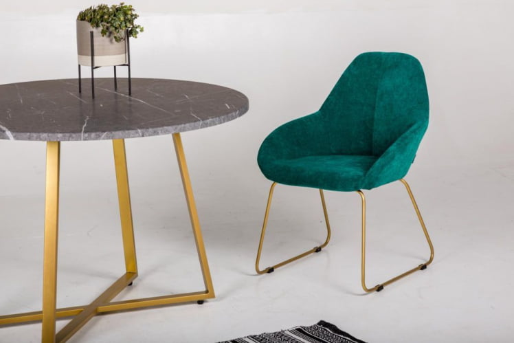 Стул Кент (С) Розов/Линк Золото / Kent_5