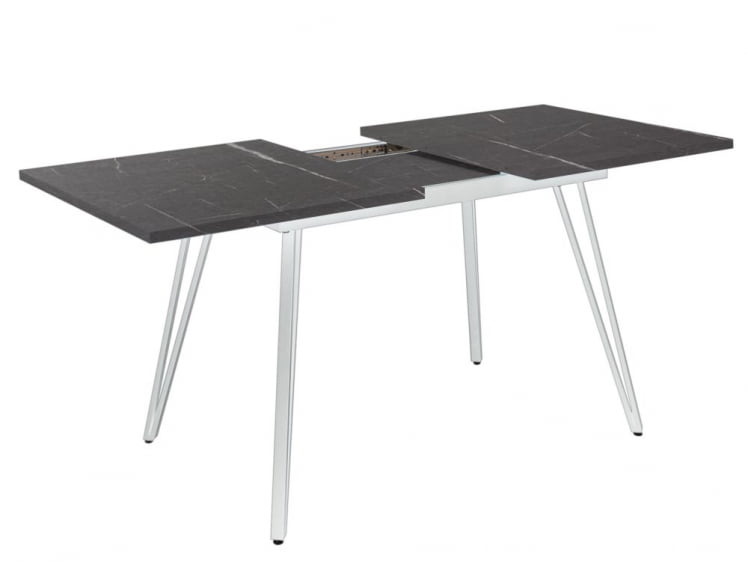 Стол раскладной Диего 140-180 вхите Мрамор графит / white_1