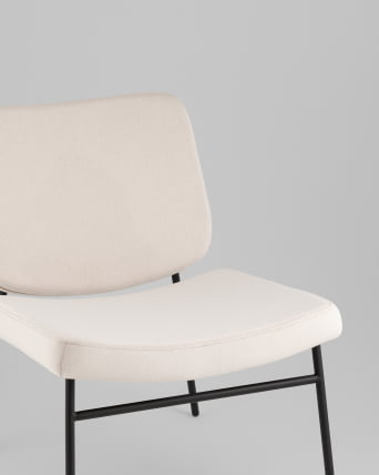 Кресло Эбигейл велюр молочный_7