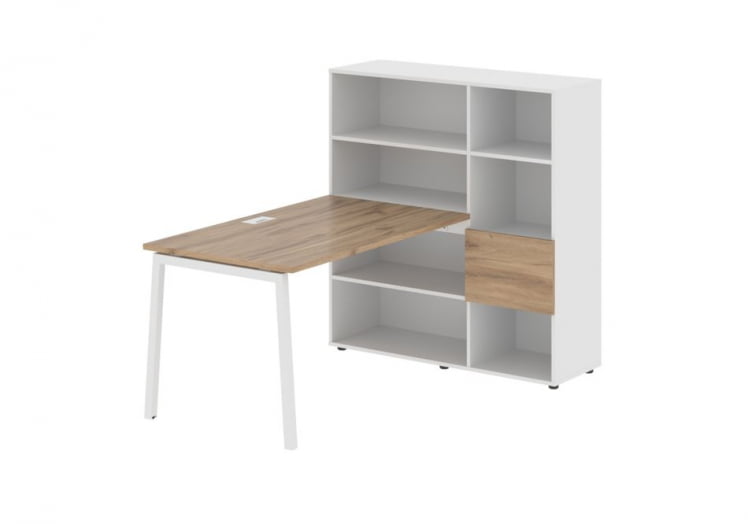 Рабочая станция ЕДИС ЕЛРСТ 1213 Дуб Денвер светлый Белый Белый / EDIS ELRST_0