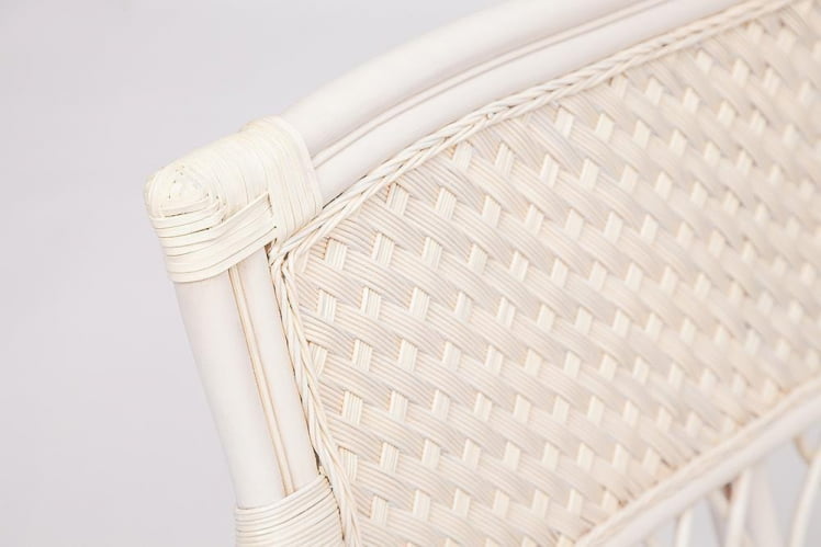 Комплект для отдыха АНДРЕА (диван + 2 кресла + журн. столик со стеклом + подушки) ТCХ Вхите (белый), Ткань рубчик, цвет кремовый / ANDREA TCH White_3