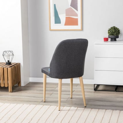 Стул Ален темно-серый/нат.дуб / Alen_10