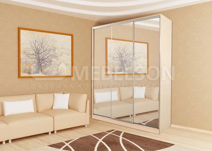 Шкаф-купе Бассо 4-600 Дуб млечный_1