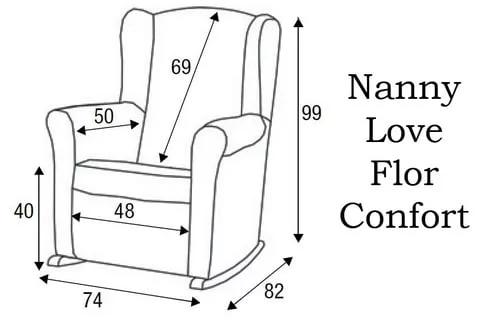 Кресло-качалка Микуна Винг/Флор вхите/вхите искусственная кожа / Micuna Wing/Flor white/white_6