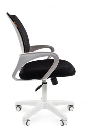 Кресло оператора CХАИРМАН 696 белый пластик (вхите) Серое / CHAIRMAN (white)_2