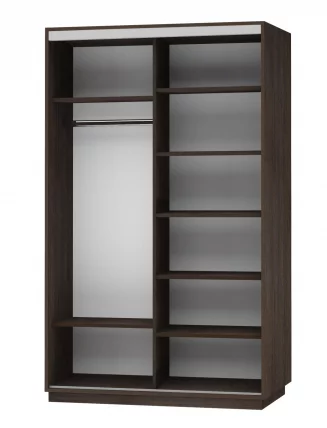 Шкаф-купе двухдверный Экспресс Дуо Экспенс 1400х2200х Венге / 1400х2200h_1