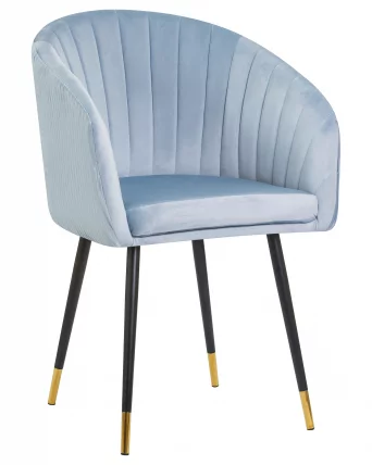 Стул обеденный ДОБРИН МАРЙ Серо-голубой велюр 1922-6 / DOBRIN MARY_0