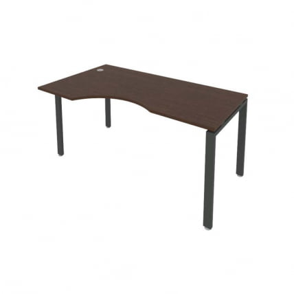 Стол письменный МЕТАЛ СЙСТЕМ Б.СА-1 Л Венге/Антрацит / METAL SYSTEM_0