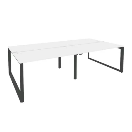 Рабочая станция на О-образном м/к ОНИКС О.МО-Д.РС-4.3.7 Белый Бриллиант/Антрацит / ONIX O.MO-D.RS-4.3.7_0
