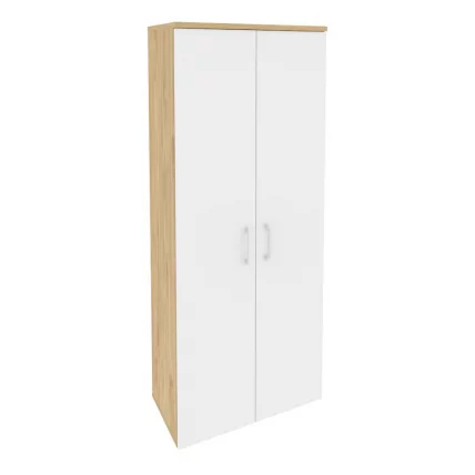 Шкаф высокий широкий ОНИКС О.СТ-1.9 Тиквуд Светлый/Белый / ONIX O.ST-1.9_0