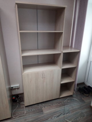 Шкаф высокий полуоткрытый Твин 16.16.141 Синий / Twin_2