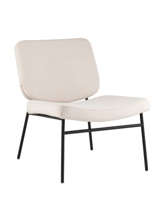 Кресло Эбигейл велюр молочный_0