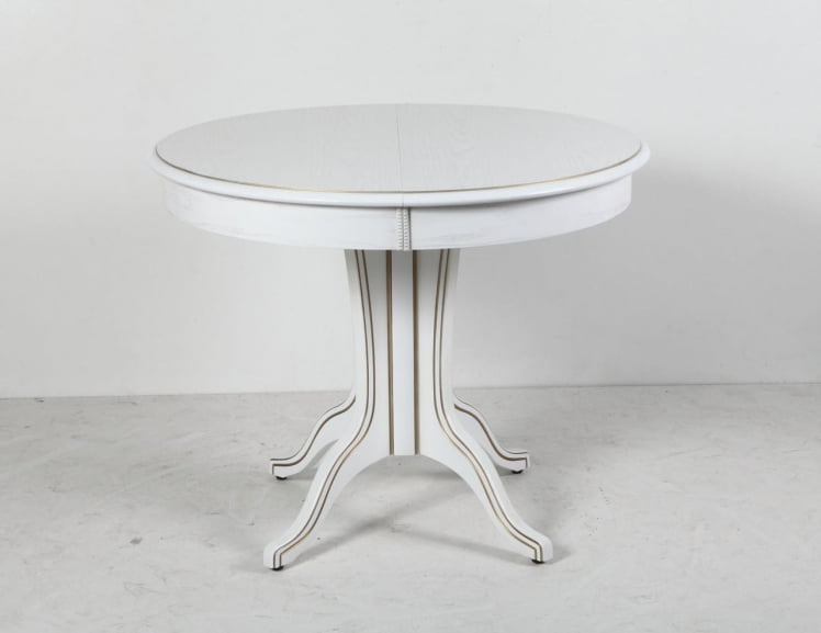 Стол обеденный Орион-5 (д1000) тон 1 с золотой патиной / (d1000)_0