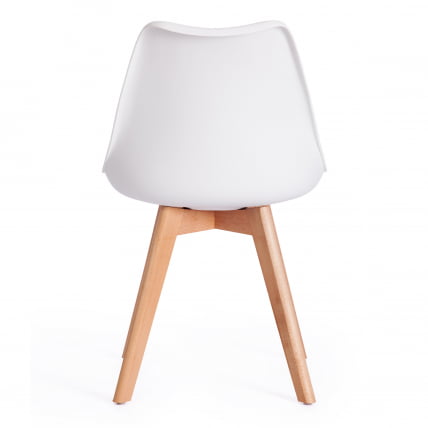 Стул ТУЛИП (мод. 73) / 1 шт. в упаковке дерево/пластик/ПУ, 48.5*52.5*83cм, белый / TULIP (mod. 48.5*52.5*83cм,_3