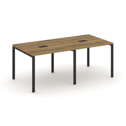 Стол переговорный (2 столешницы) CОНCЕПТ CН.ПРГ-021 Сандал Янтарный Черный / CONCEPT CN.PRG-021_0