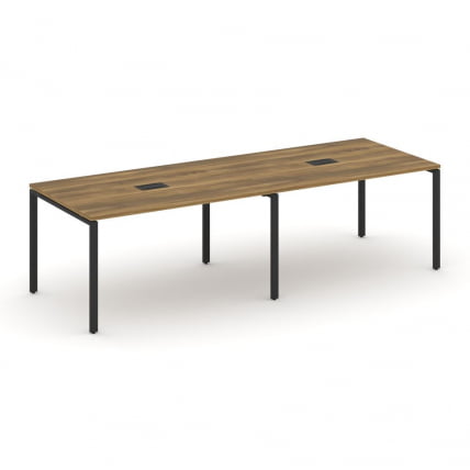 Стол переговорный (2 столешницы) CОНCЕПТ CН.ПРГ-023 Сандал Янтарный Черный / CONCEPT CN.PRG-023_0