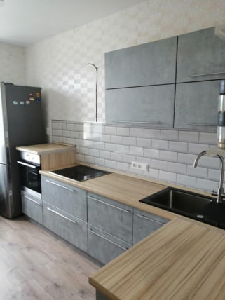 Глянцевый фартук (КОМПОЗИТ) КМ 10 Белый / KM_6