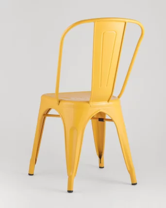 Стул ТОЛИКС с высокой спинкой Желтый глянцевый / TOLIX_4
