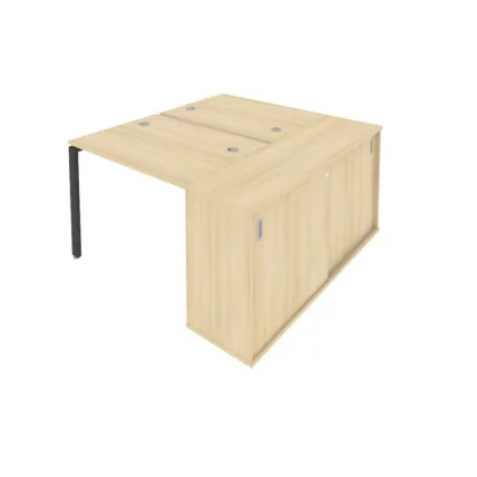 Рабочая станция с опорным шкафом-купе Метал СйстемБ.Б.РС-СШК-1.1 Акация/Антрацит / Metal SystemБ.Б.РС-СШК-1.1_0