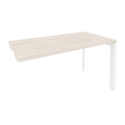 Стол-приставка на П-образном м/к к опорным элементам ОНИКС О.МП-СПР-3.7 Денвер Светлый/Белый / ONIX O.MP-SPR-3.7_0