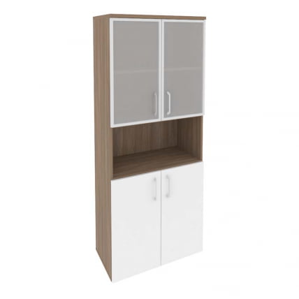 Шкаф высокий широкий ОНИКС О.СТ-1.4Р Дуб Аризона/Белый / ONIX O.ST-1.4R_0