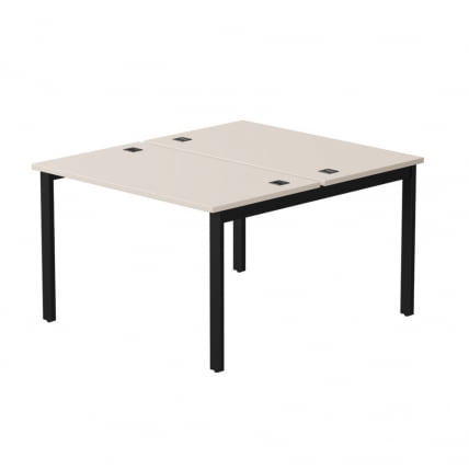 Бенч-система на 2 места на металлокаркасе, опоры 90 гр Еверпроф ЕВО 254С018 Кашемир Черный / Everprof EVO 254S018_0