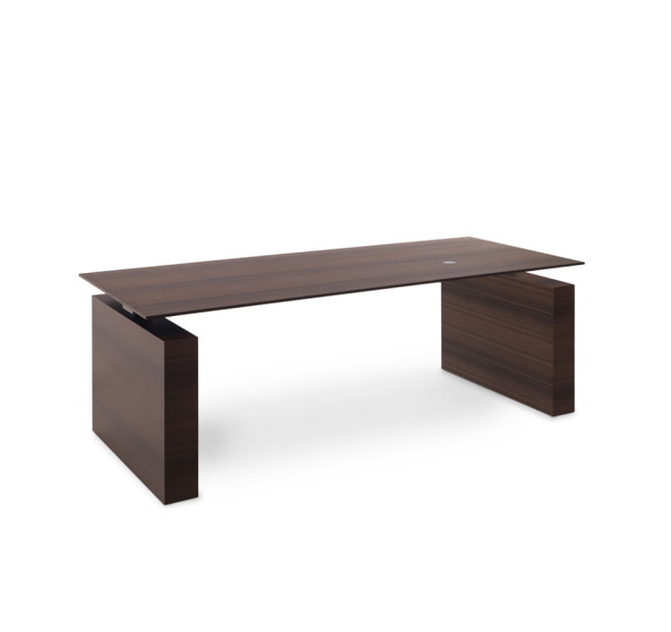 ТЕСЛА Стол письменный ЭВКАЛИПТ МОРЕН/ЧЕРН 110 101 ЕCЛ БЛ / TESLA ECL BL_0