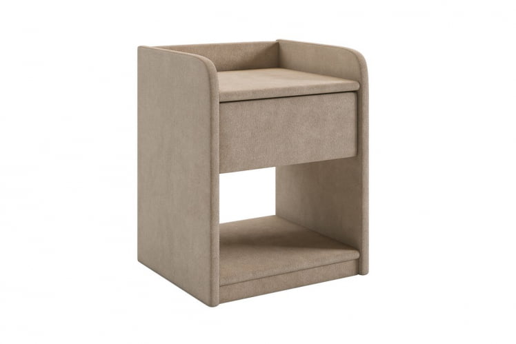 Тумба прикроватная Аманда 2 ТМ-003.2 капучино (велюр) / TM-003.2_0