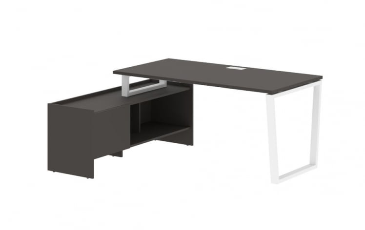 Стол с тумбой ЕДИС ЕВCТ 17814 Мокко Белый / EDIS EVCT_0