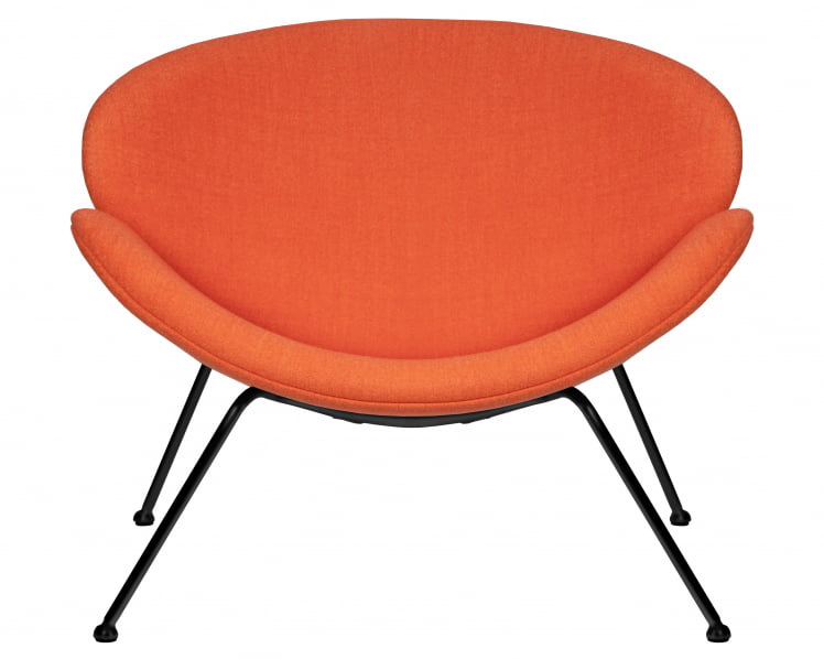 Кресло дизайнерское ДОБРИН ЕМИЛЙ (оранжевая ткань АФ, черное основания) / DOBRIN EMILY AF,_5