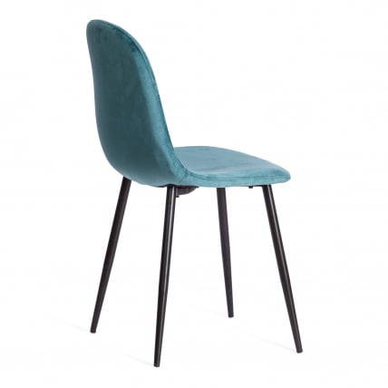 Стул БРЕЕЗЕ (мод. 4724) вельвет/металл, 44 х 53 х 87 см, Лигхт пале греен (темно-бирюзовый ) ХЛР60 / черный / BREEZE (mod. Light pale green HLR60_2