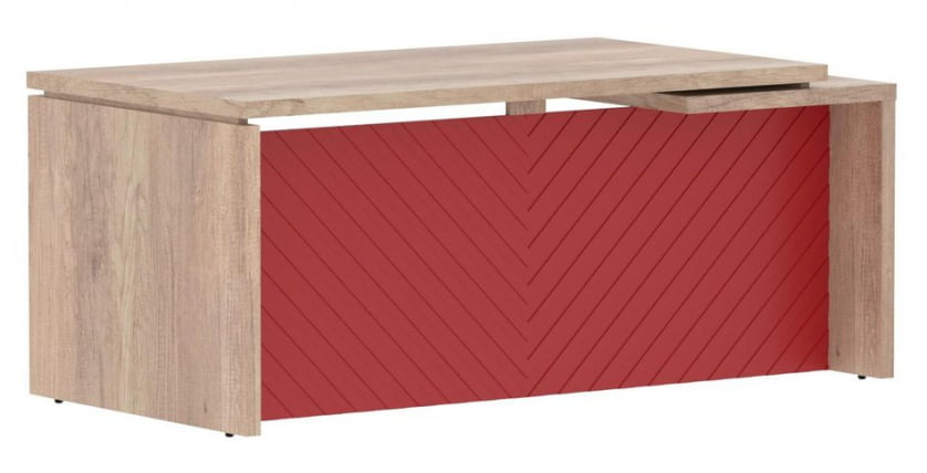 Стол руководителя левый Торр ЛУКС ТЛCТ 189 Л Дуб Каньон Красный / Torr LUX TLCT L_0