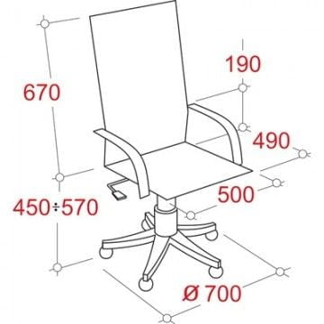 Кресло ЕЧаир-624 ТТВ 334348 Черное / EChair-624 TTW_1