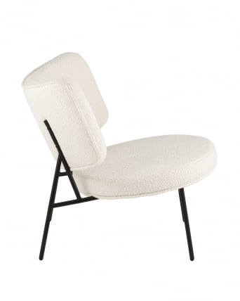 Кресло Дистриcт Лоунге букле Белый / District Lounge_2