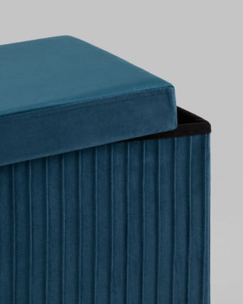 Пуф складной с ящиком Сторе Скуаре Синий / Store Square_5