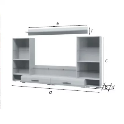 Гостиная Домино Л2800 Белый глянец / L2800_1