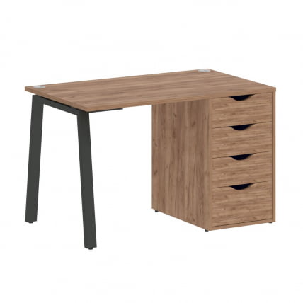 Стол письменный ХОМЕ ОФФИCЕ ВР.СП-3-118.4.А Дуб Табак/Антрацит металл / HOME OFFICE VR.SP-3-118.4.A_0