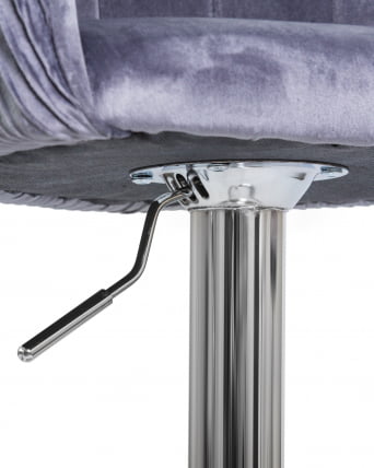 Стул барный ДОБРИН ДЭРCЙ Серый велюр 1922-19 / DOBRIN DARCY_7