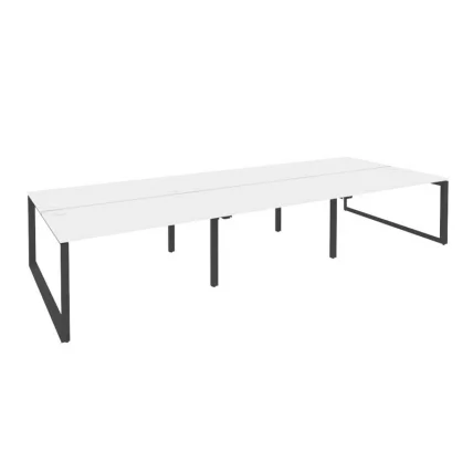 Рабочая станция на О-образном м/к ОНИКС О.МО-Д.РС-6.3.8 Белый Бриллиант/Антрацит / ONIX O.MO-D.RS-6.3.8_0